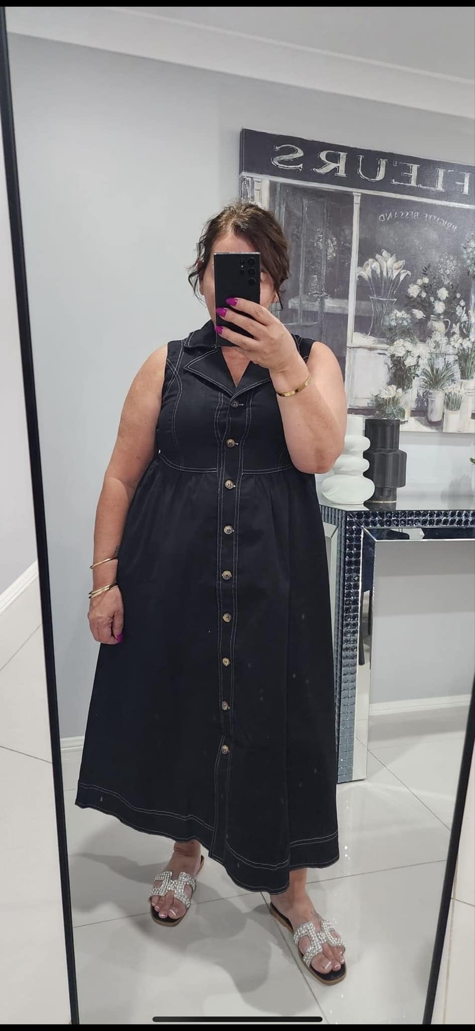 Ally Denim dress Unique Layers Store